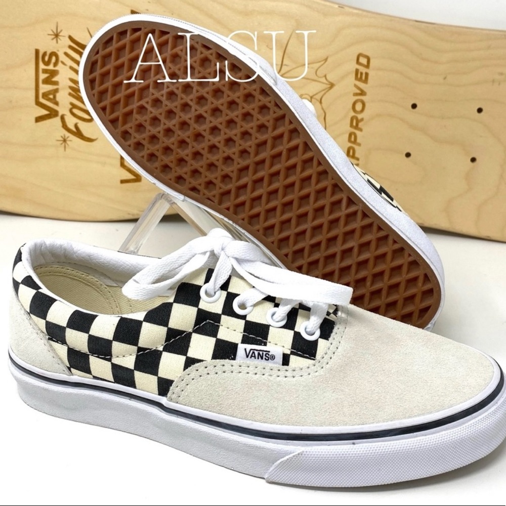 VANS Era Primary Checker Men’s Sneakers Suede - Picture 4 of 9